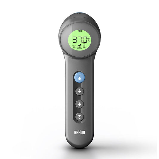 Braun BNT 400 BK Remote sensing thermometer Grey Forehead Buttons