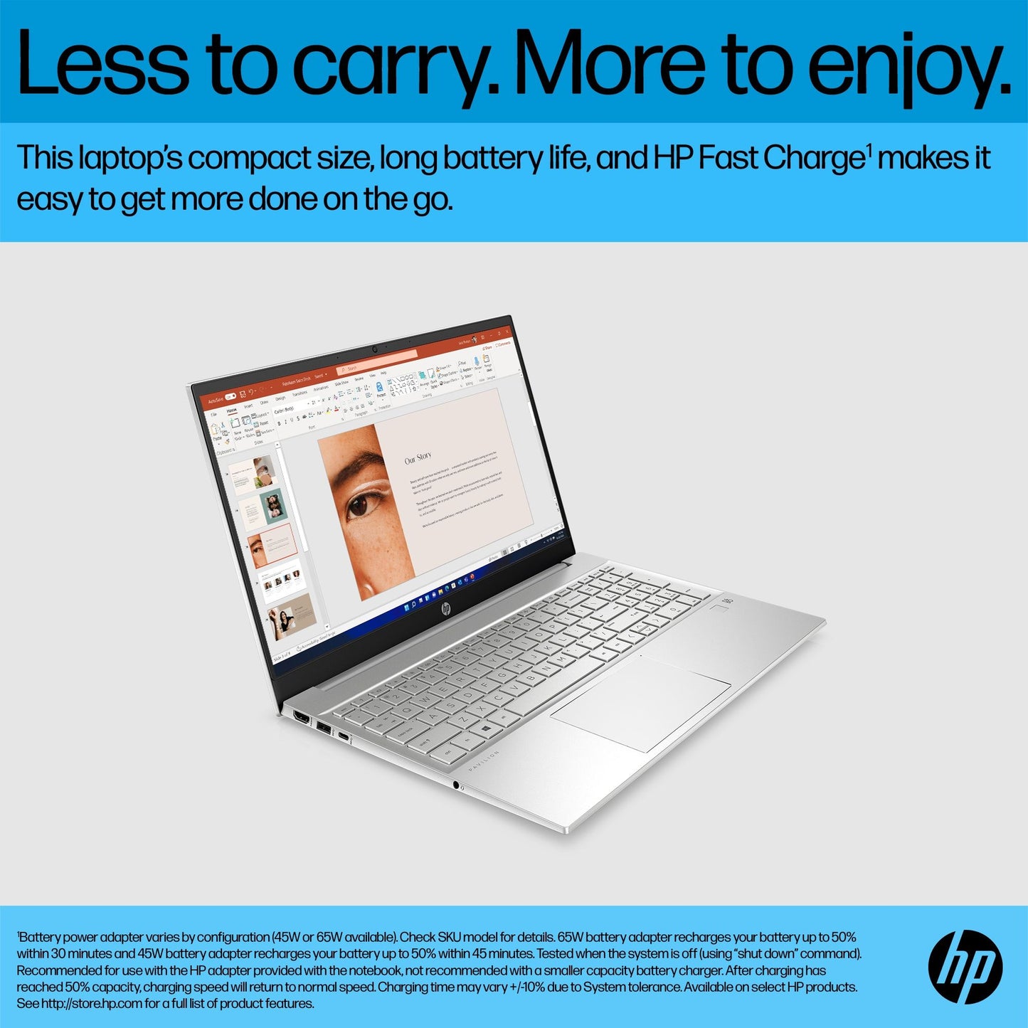 HP Pavilion 15-eg2015na Laptop 39.6 cm (15.6") Touchscreen Full HD Intel® Core™ i7 i7-1255U 8 GB DDR4-SDRAM 512 GB SSD Wi-Fi 6 (802.11ax) Windows 11 Home Silver