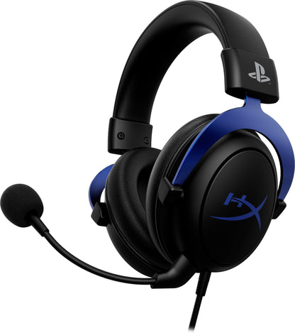 HyperX Cloud - Gaming Headset - PS5-PS4 Black-Blue Wired Head-band Black Blue