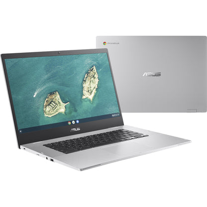 ASUS Chromebook CX1500CKA-EJ0017 39.6 cm (15.6") Full HD Intel® Celeron® N N4500 4 GB LPDDR4x-SDRAM 64 GB eMMC Wi-Fi 6 (802.11ax) ChromeOS Silver