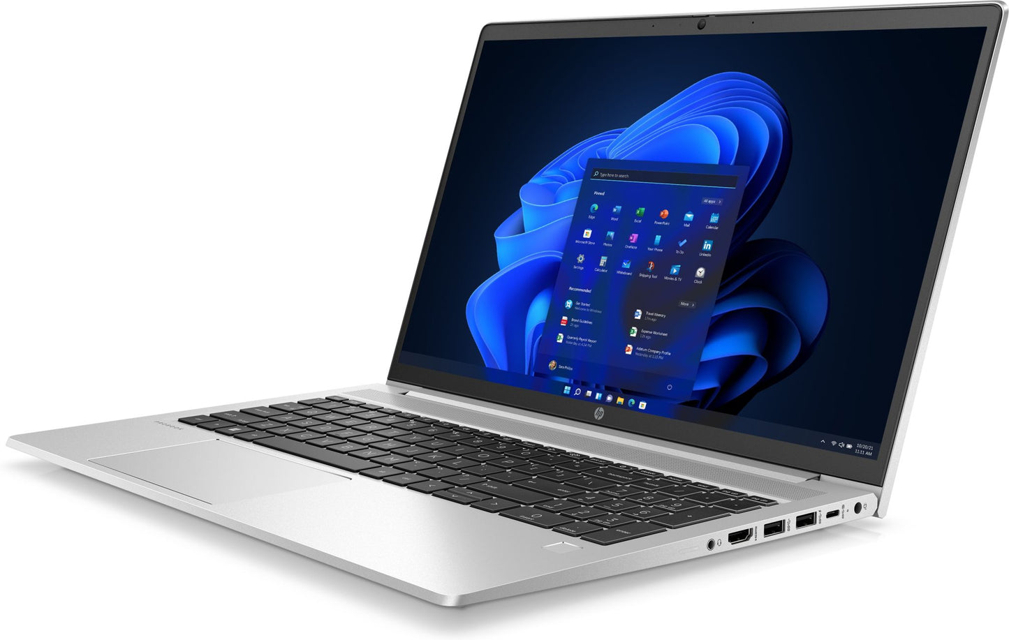 HP 450 G9 Laptop 39.6 cm (15.6") Full HD Intel® Core™ i5 i5-1235U 8 GB DDR4-SDRAM 256 GB SSD Wi-Fi 6E (802.11ax) Windows 11 Pro Silver