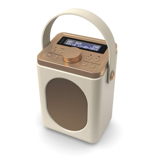 Majority Little Shelford DAB Portable Radio Bluetooth FM 20 Preset Cream