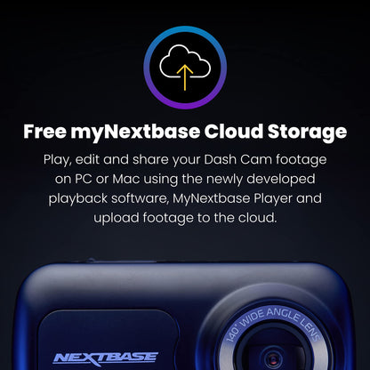Nextbase 222x Front & Rear Dash Cam Full HD DVR Cam Wide Viewing