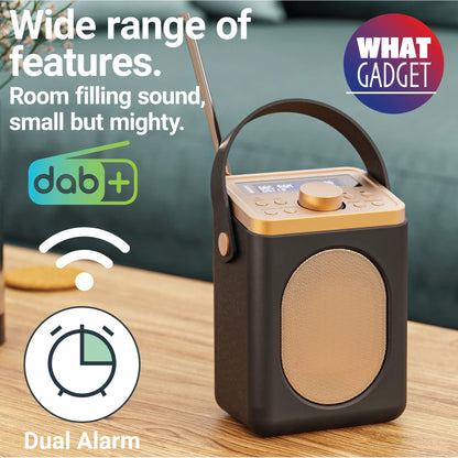 Majority Little Shelford DAB Portable Radio Bluetooth FM 20 Preset Black