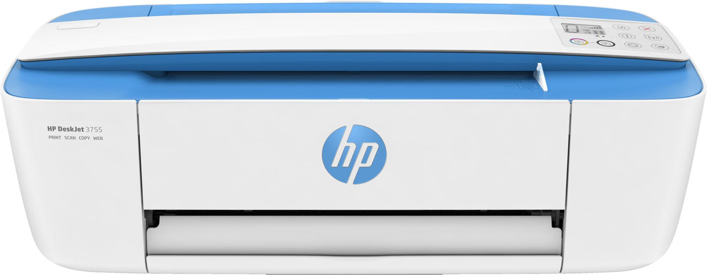 HP DeskJet 3760 All-in-One Printer, Color, Printer for Home, Print, copy, scan, wireless, Wireless; Instant Ink eligible; Print from phone or tablet; Scan to PDF