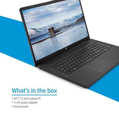 HP 17-cn0009na Laptop 43.9 cm (17.3") Full HD Intel® Core™ i3 i3-1125G4 8 GB DDR4-SDRAM 256 GB SSD Wi-Fi 5 (802.11ac) Windows 11 Home Silver