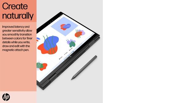 HP ENVY x360 15-ey0502sa Hybrid (2-in-1) 39.6 cm (15.6") Touchscreen Full HD AMD Ryzen™ 7 5825U 16 GB DDR4-SDRAM 512 GB SSD Wi-Fi 6E (802.11ax) Windows 11 Home Black