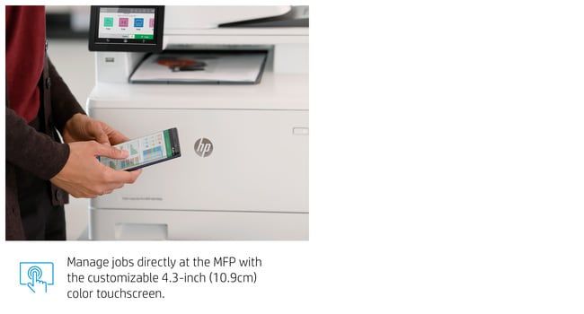 HP Color LaserJet Pro MFP M479dw, Print, copy, scan, email, Two-sided printing; Scan to email/PDF; 50-sheet ADF