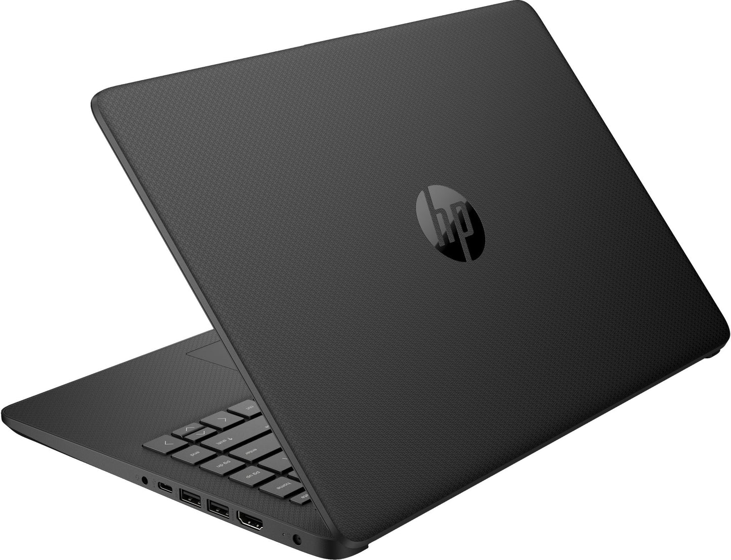 HP 14s-dq0504na Laptop 35.6 cm (14") Full HD Intel® Celeron® N4020 4 GB DDR4-SDRAM 64 GB eMMC Wi-Fi 5 (802.11ac) Windows 11 Home in S mode Black