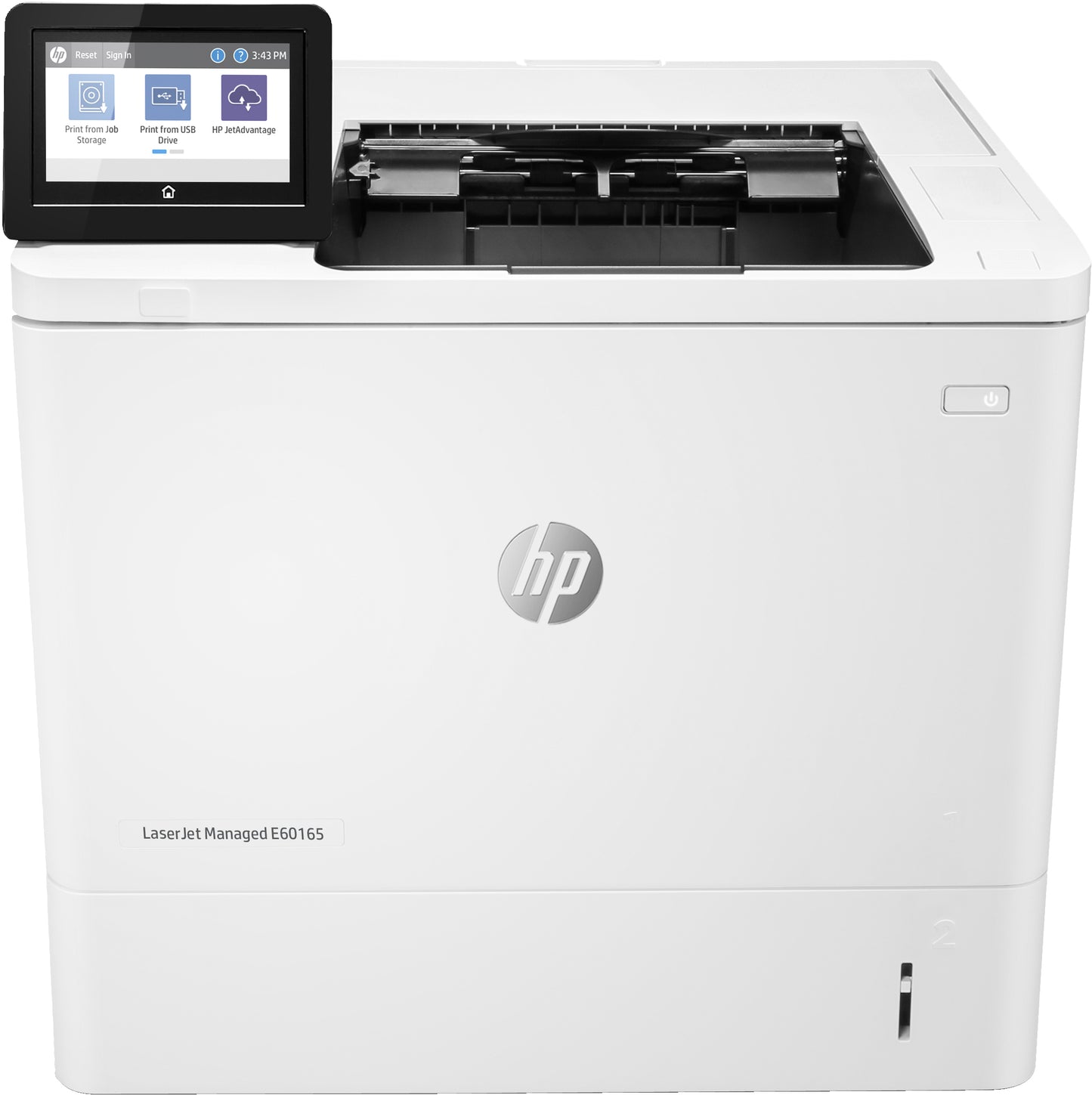 HP LaserJet Managed E60165dn Black and white Printer for Business Print Front-facing USB printing; Two-sided printing