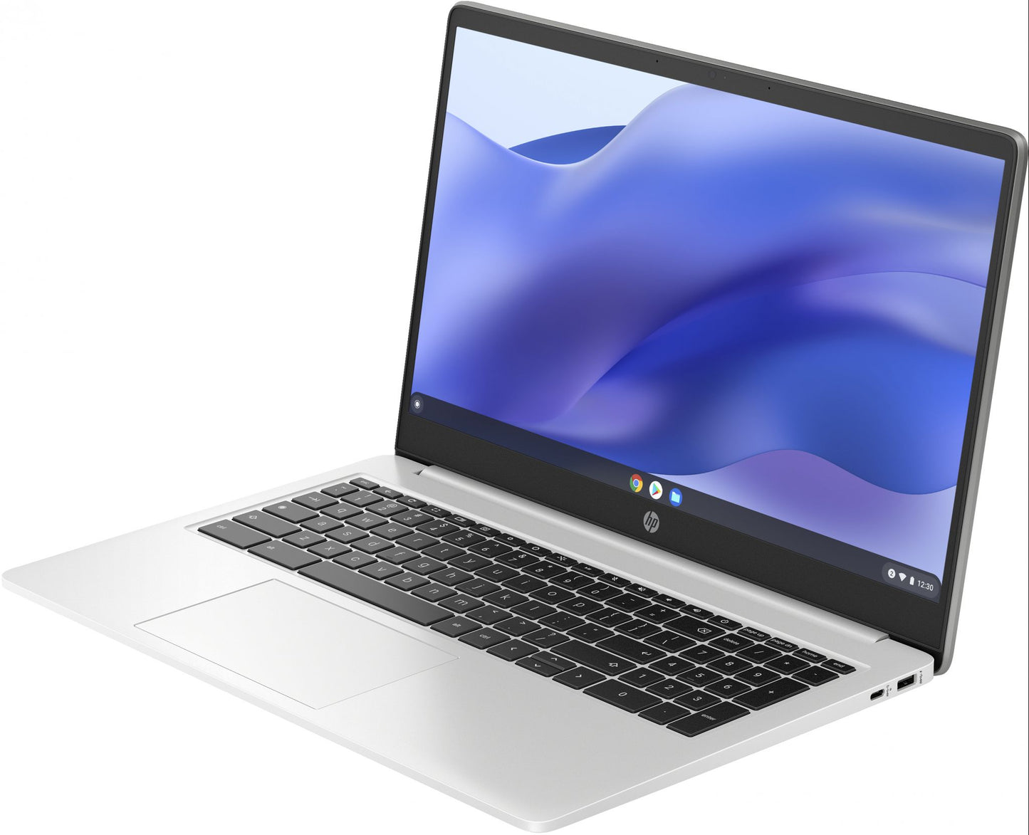 HP Chromebook 15a-na0001na 39.6 cm (15.6") HD Intel® Celeron® N4500 4 GB LPDDR4x-SDRAM 64 GB eMMC Wi-Fi 5 (802.11ac) ChromeOS Silver