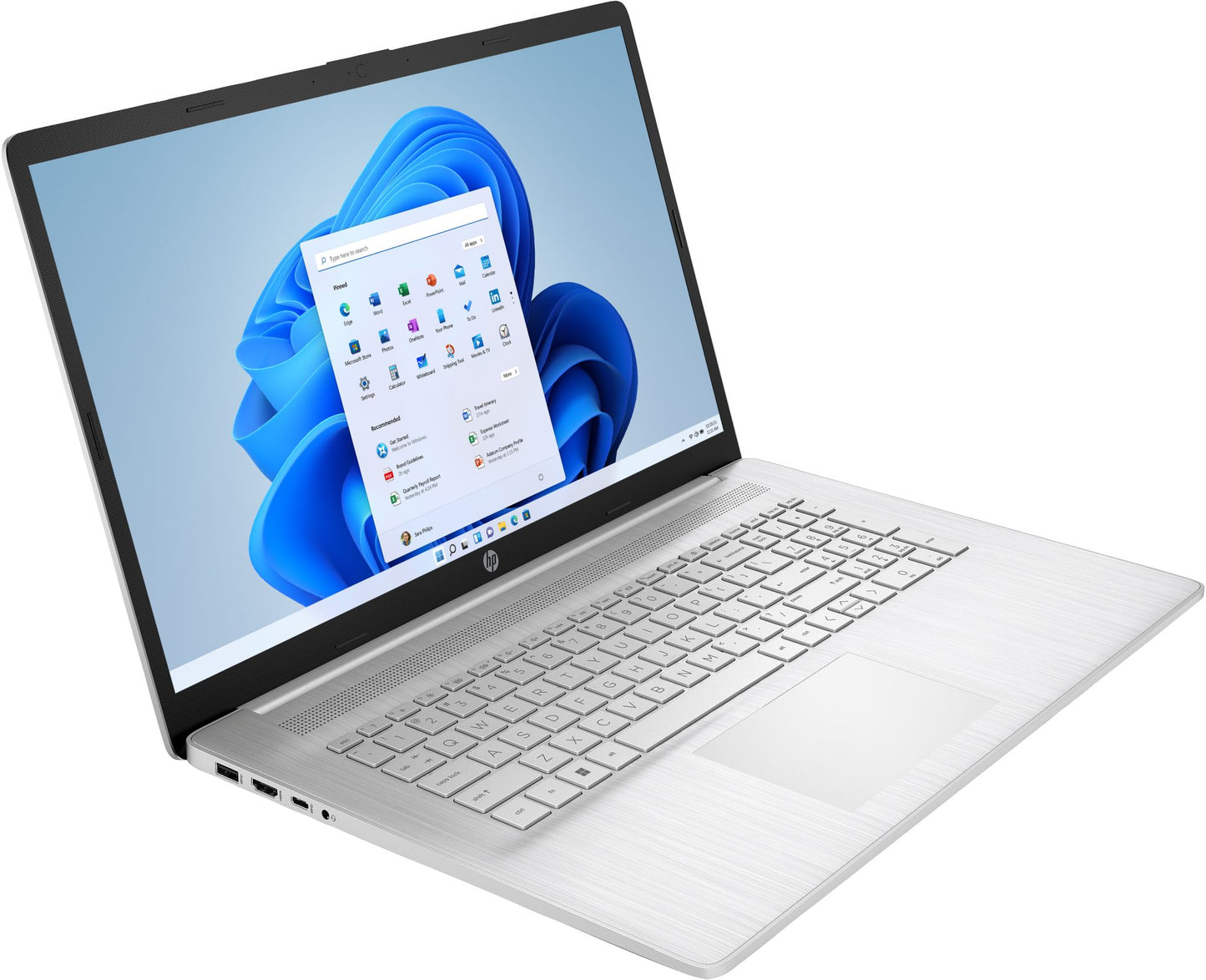 HP 17-cn0105na Laptop 43.9 cm (17.3") Full HD Intel® Core™ i5 i5-1135G7 8 GB DDR4-SDRAM 512 GB SSD Wi-Fi 5 (802.11ac) Windows 11 Home Silver