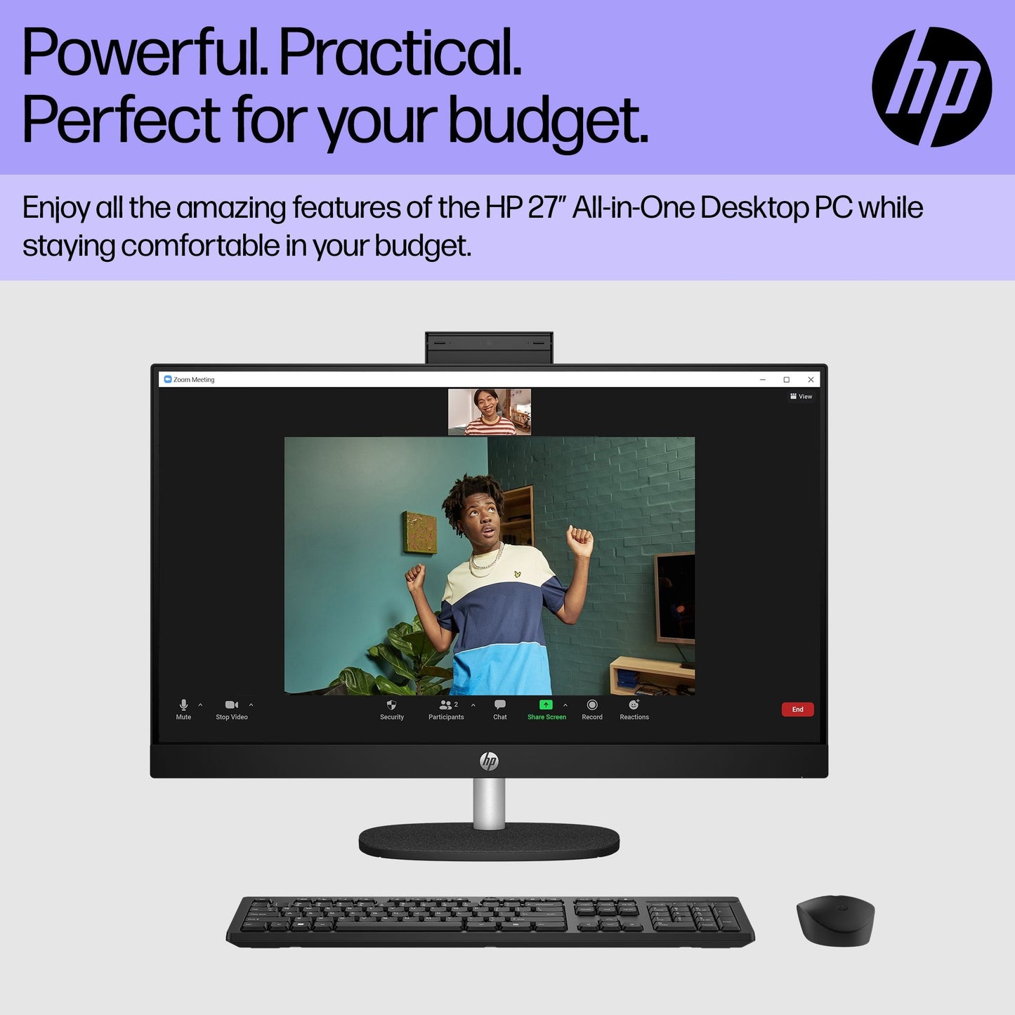 HP 27-cr0014na Intel® Core™ i5 68.6 cm (27") 1920 x 1080 pixels 16 GB DDR4-SDRAM 512 GB SSD All-in-One PC Windows 11 Home Wi-Fi 6 (802.11ax) White