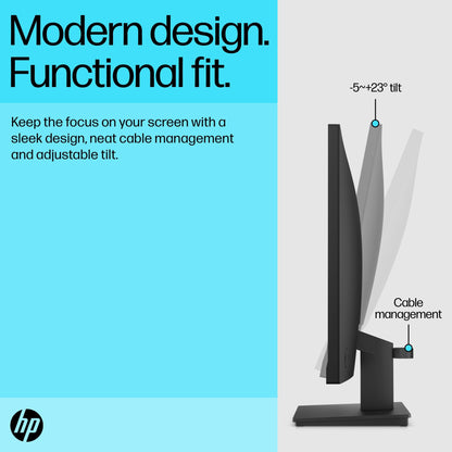 HP V24v G5 computer monitor 60.5 cm (23.8") 1920 x 1080 pixels Full HD Black