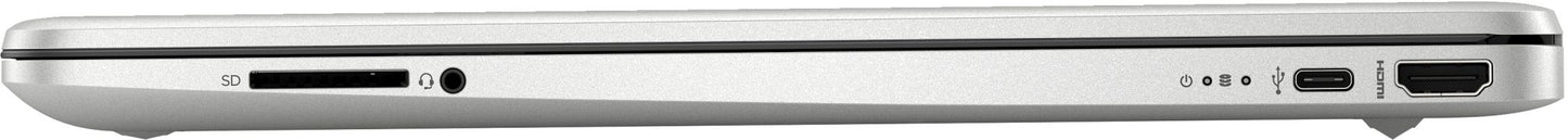 HP 15s-fq0028na Laptop 39.6 cm (15.6") HD Intel® Pentium® Silver N5030 4 GB DDR4-SDRAM 128 GB SSD Wi-Fi 5 (802.11ac) Windows 11 Home in S mode Silver
