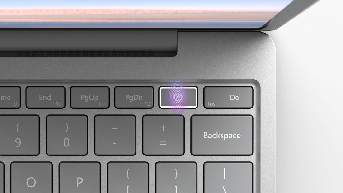 Microsoft Surface Laptop Go 31.6 cm (12.4") Touchscreen Intel® Core™ i5 i5-1035G1 4 GB LPDDR4x-SDRAM 64 GB eMMC Wi-Fi 6 (802.11ax) Windows 10 Pro Platinum