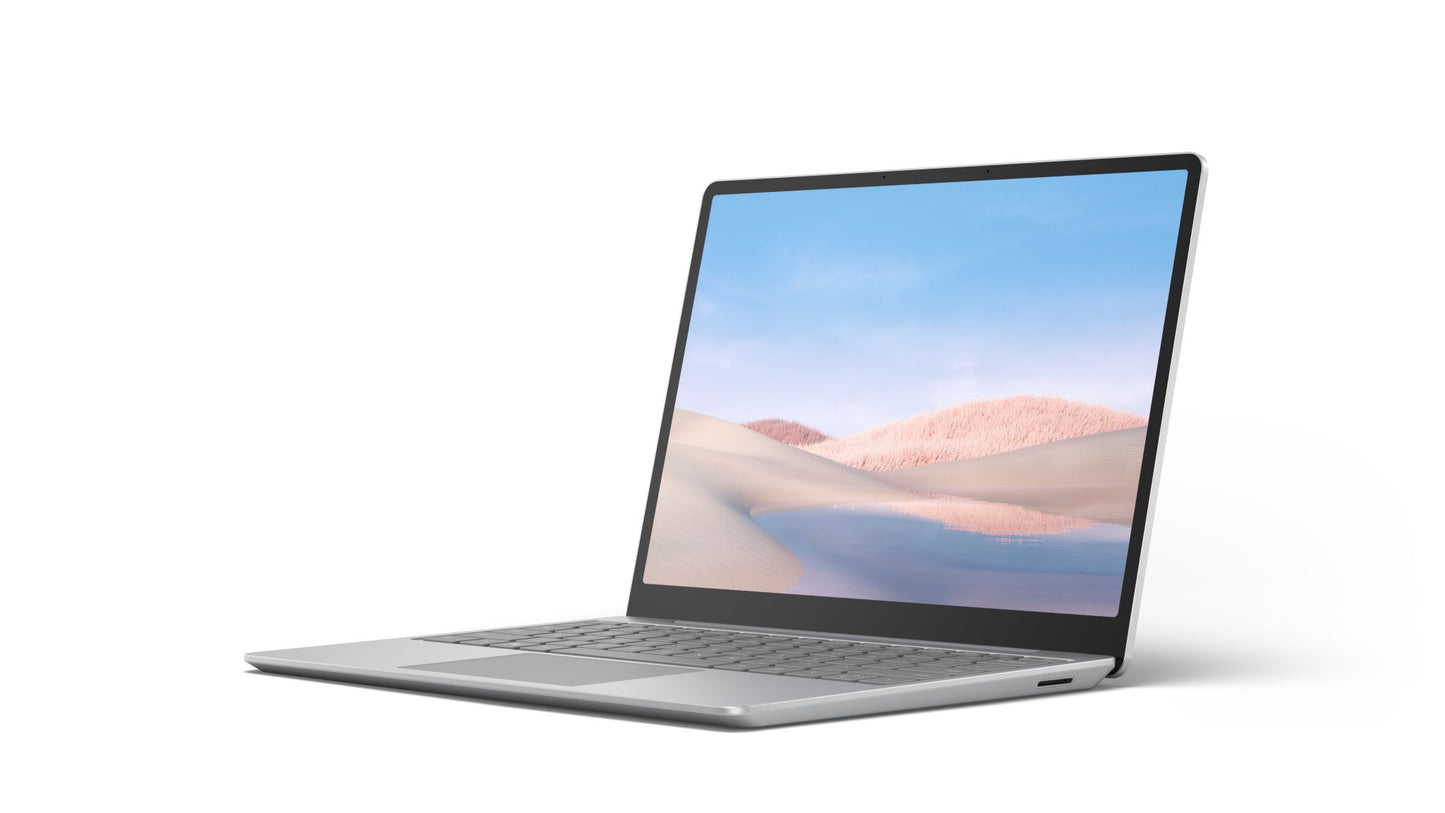 Microsoft Surface Laptop Go 31.6 cm (12.4") Touchscreen Intel® Core™ i5 i5-1035G1 4 GB LPDDR4x-SDRAM 64 GB eMMC Wi-Fi 6 (802.11ax) Windows 10 Pro Platinum