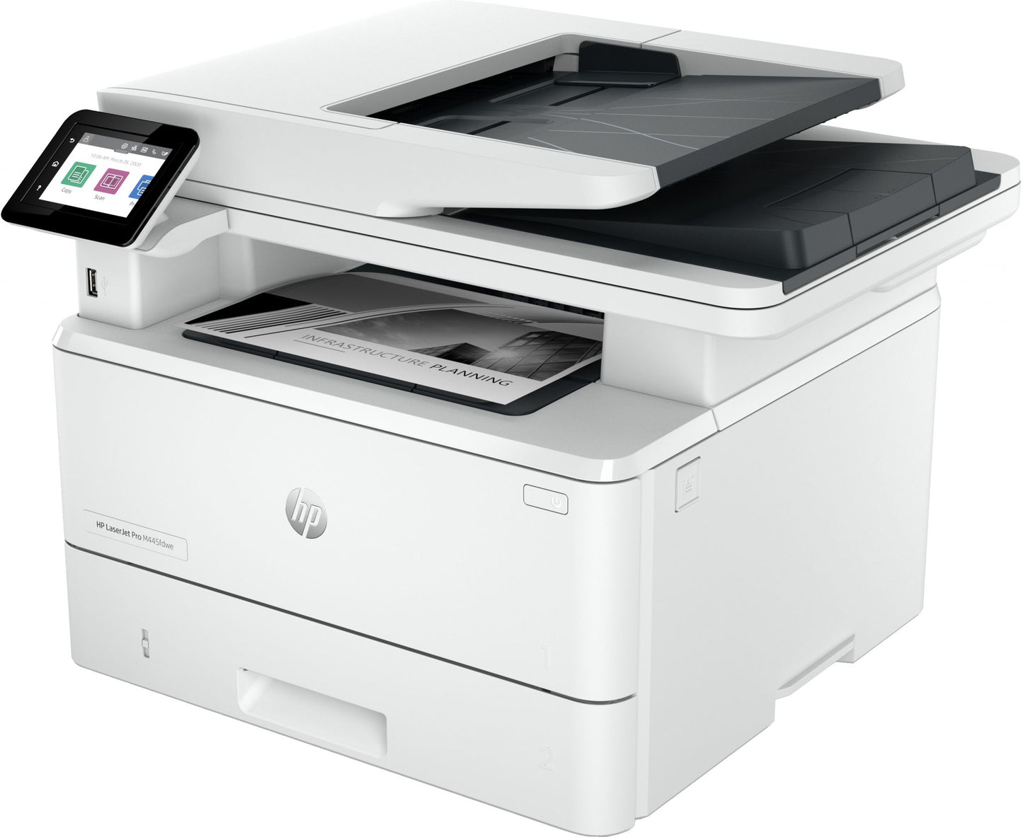 HP LaserJet Pro MFP 4102fdwe Printer, Black and white, Printer for Small medium business, Print, copy, scan, fax, Two-sided printing; Two-sided scanning; Scan to email; Front USB flash drive port