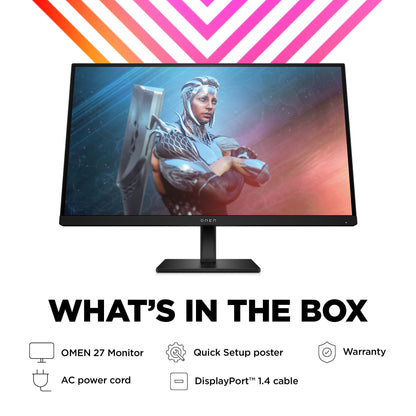 HP OMEN by HP 27 computer monitor 68.6 cm (27") 1920 x 1080 pixels Full HD Black
