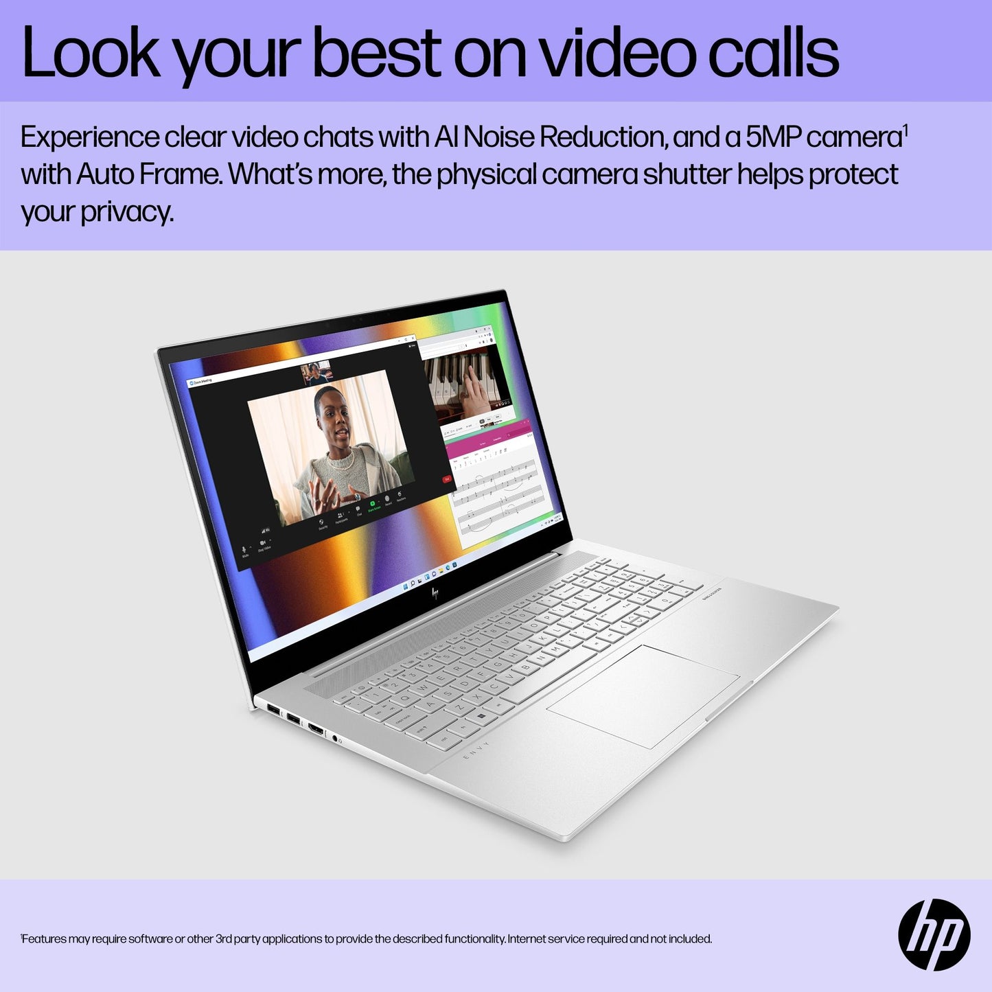 HP ENVY 17-cr0003na Laptop 43.9 cm (17.3") Touchscreen Full HD Intel® Core™ i5 i5-1240P 8 GB DDR4-SDRAM 512 GB SSD Wi-Fi 6E (802.11ax) Windows 11 Home Silver