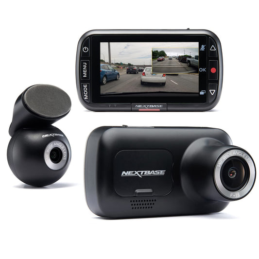 Nextbase 222XR Front Rear Dash Cam 1080P Full HD DVR Cam Wide Viewing